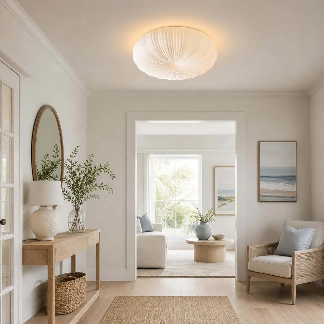 Aurelia Ribbed Shell Ceiling Light