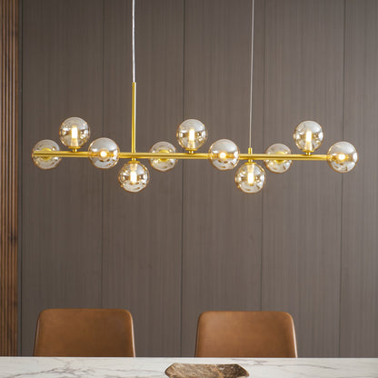 Velmora Glass Globe Chandelier