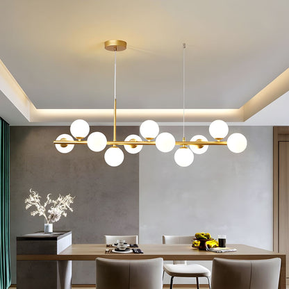 Velmora Glass Globe Chandelier