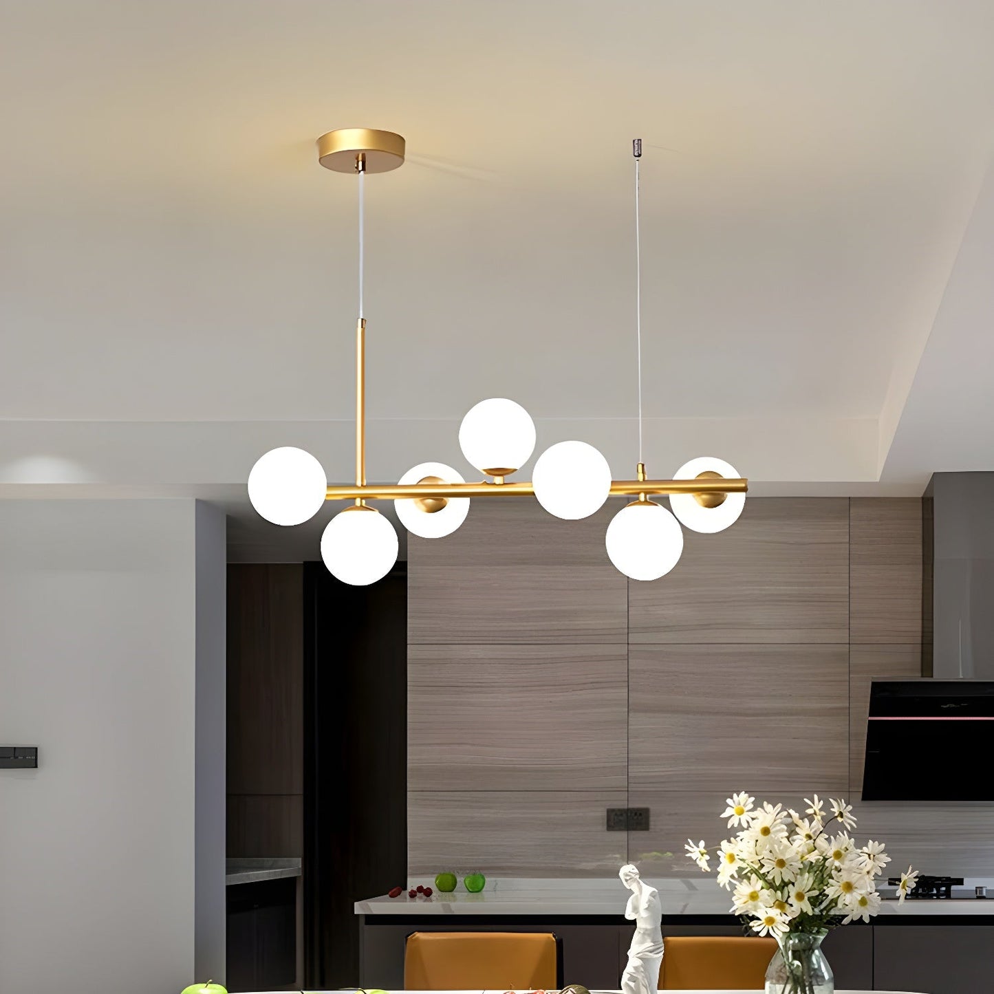 Velmora Glass Globe Chandelier