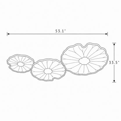 Avelisse Lotus Flush Ceiling Light