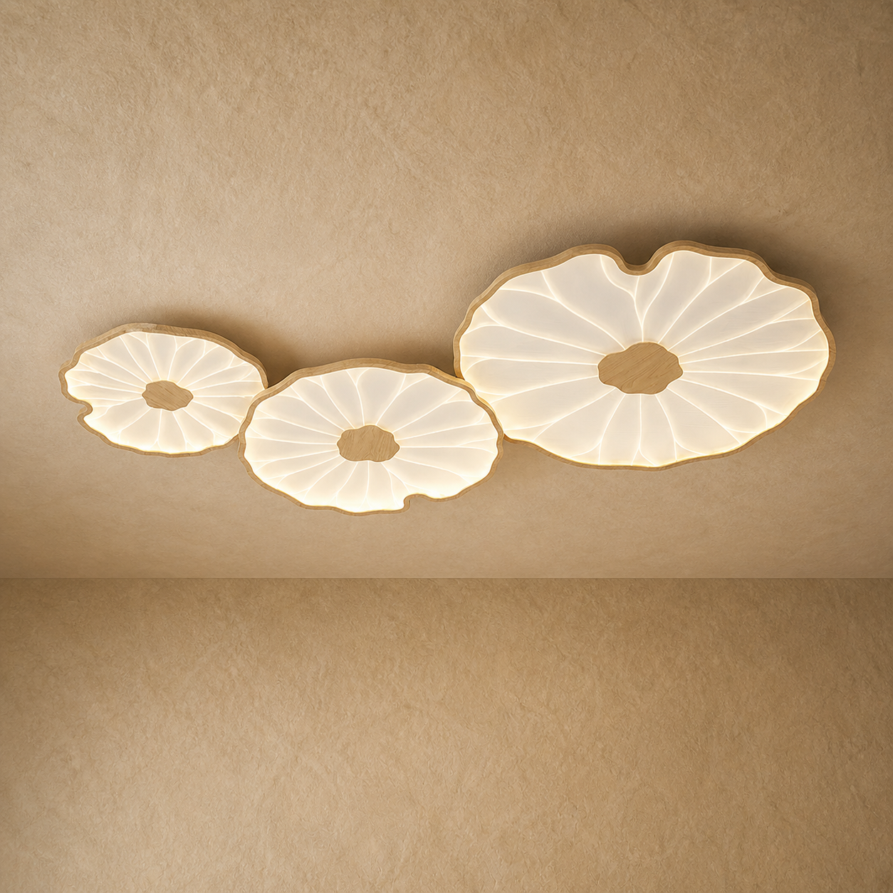 Avelisse Lotus Flush Ceiling Light
