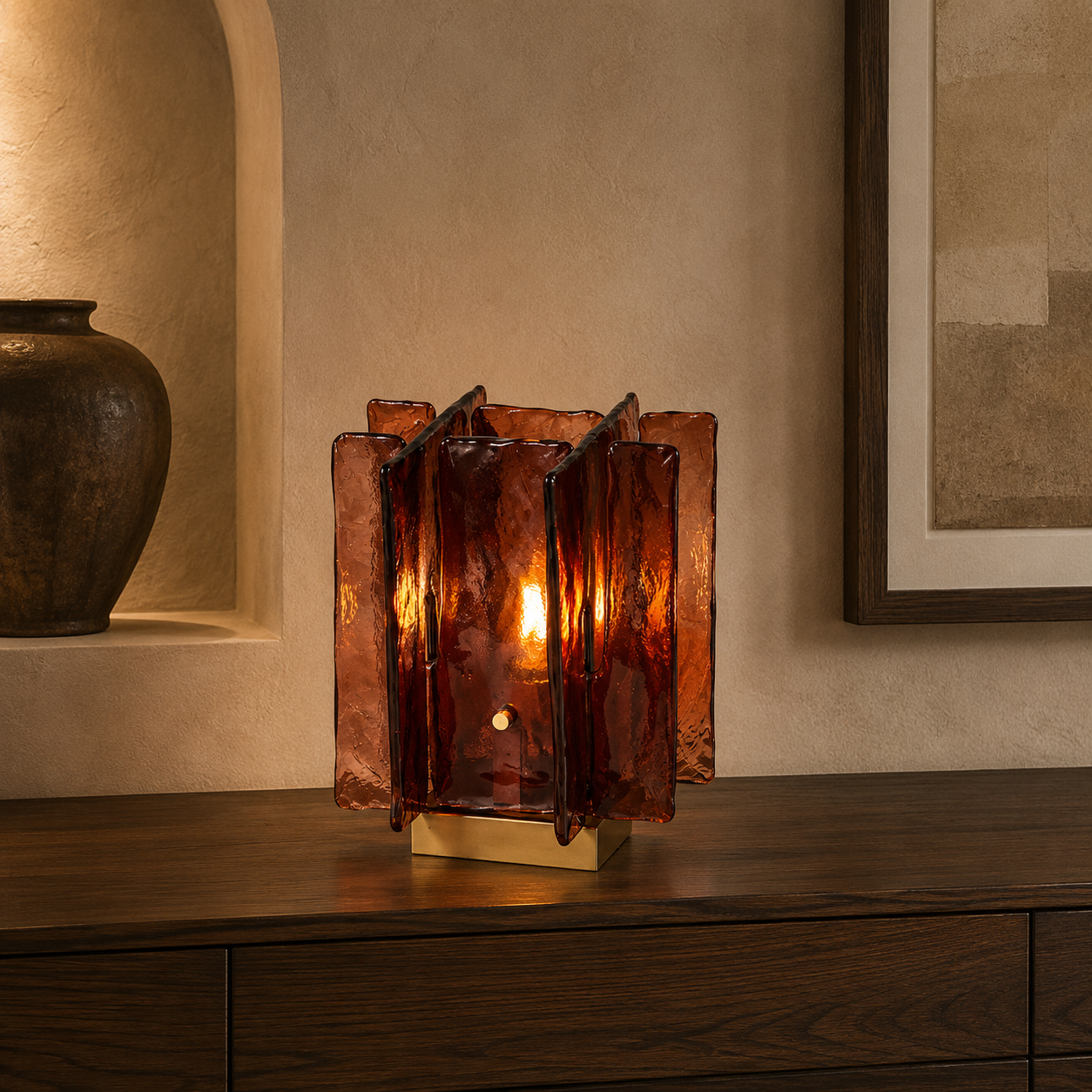 Avelor Glass Table Lamp
