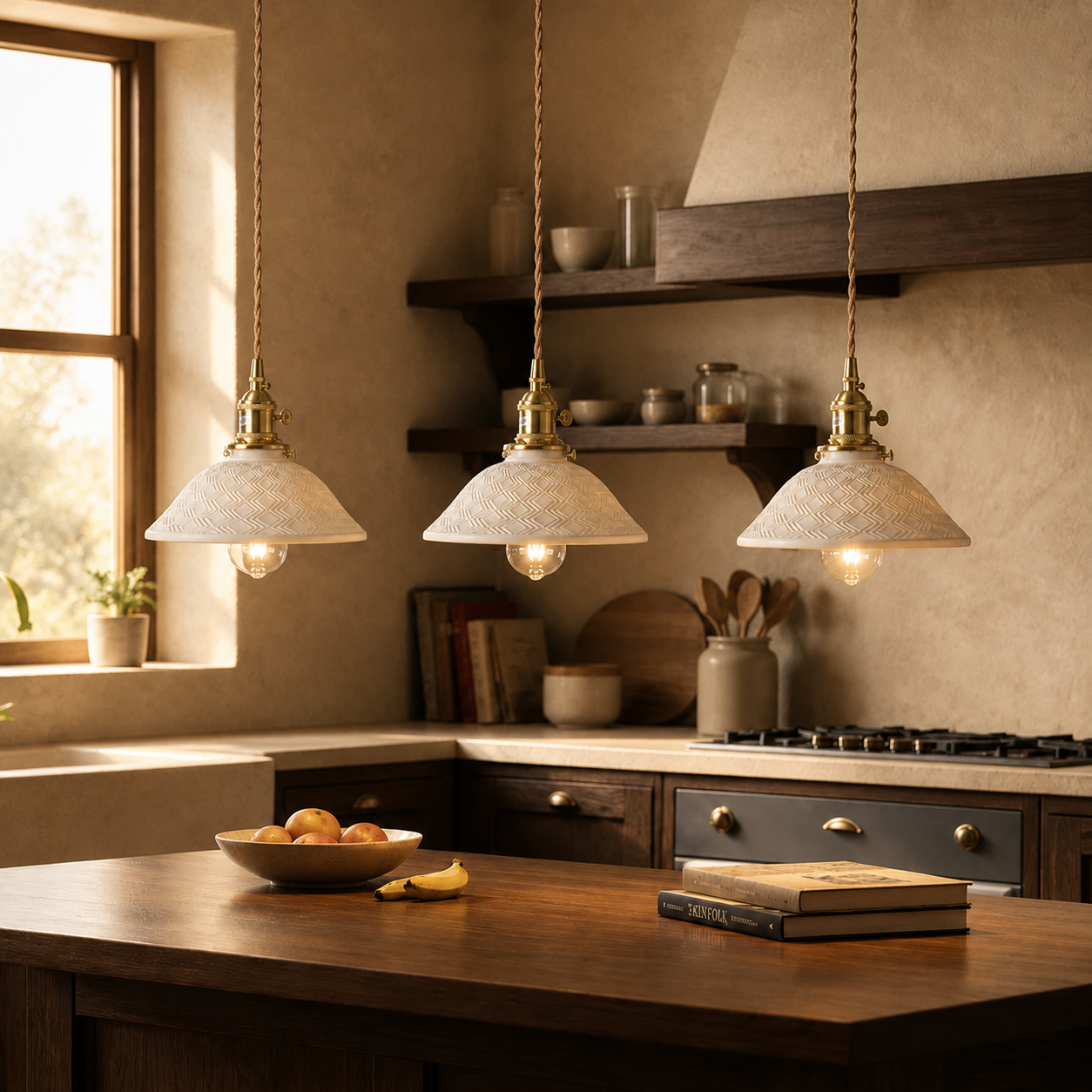 Avon Ceramic Glass Nordic Pendant Light
