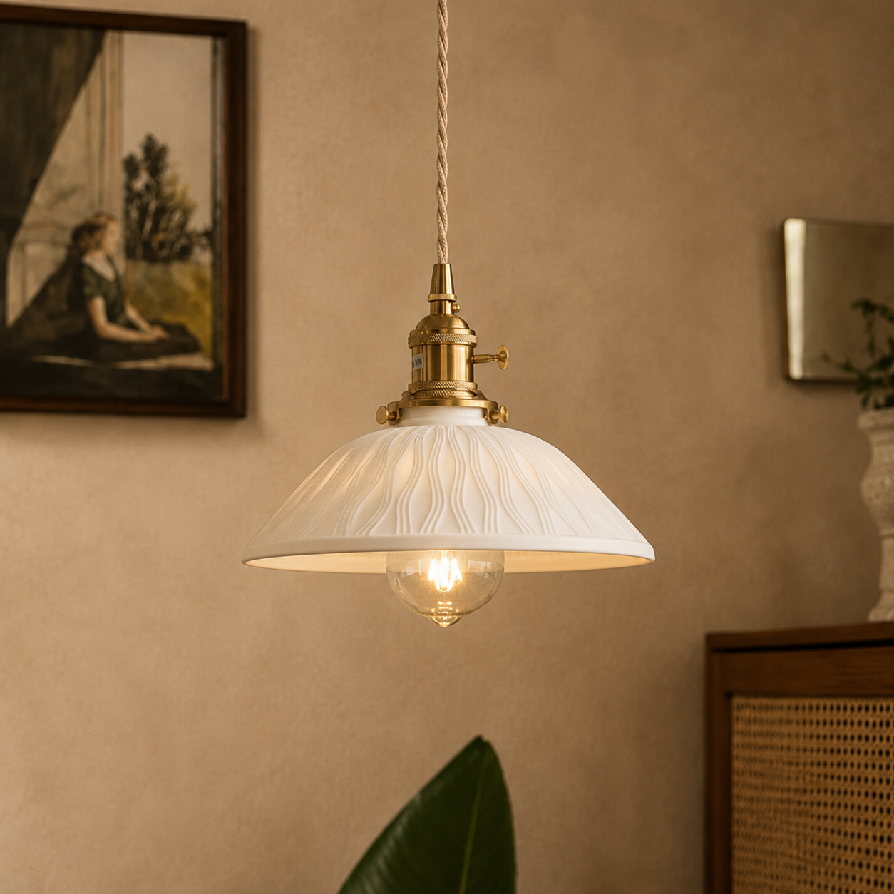 Avon Ceramic Glass Nordic Pendant Light