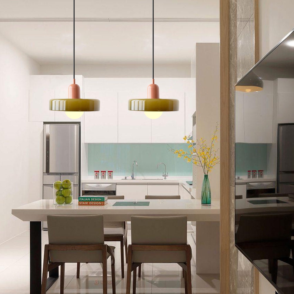 Roselle Bauhaus Glass Pendant Light
