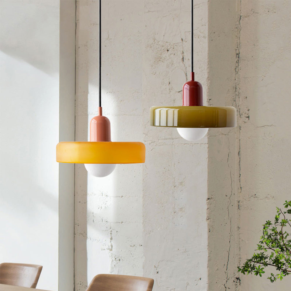 Roselle Bauhaus Glass Pendant Light