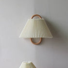 White Pleated