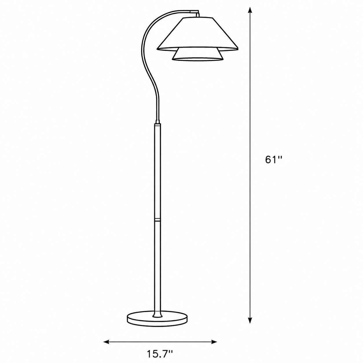 Bellamy Layered Shade Floor Lamp