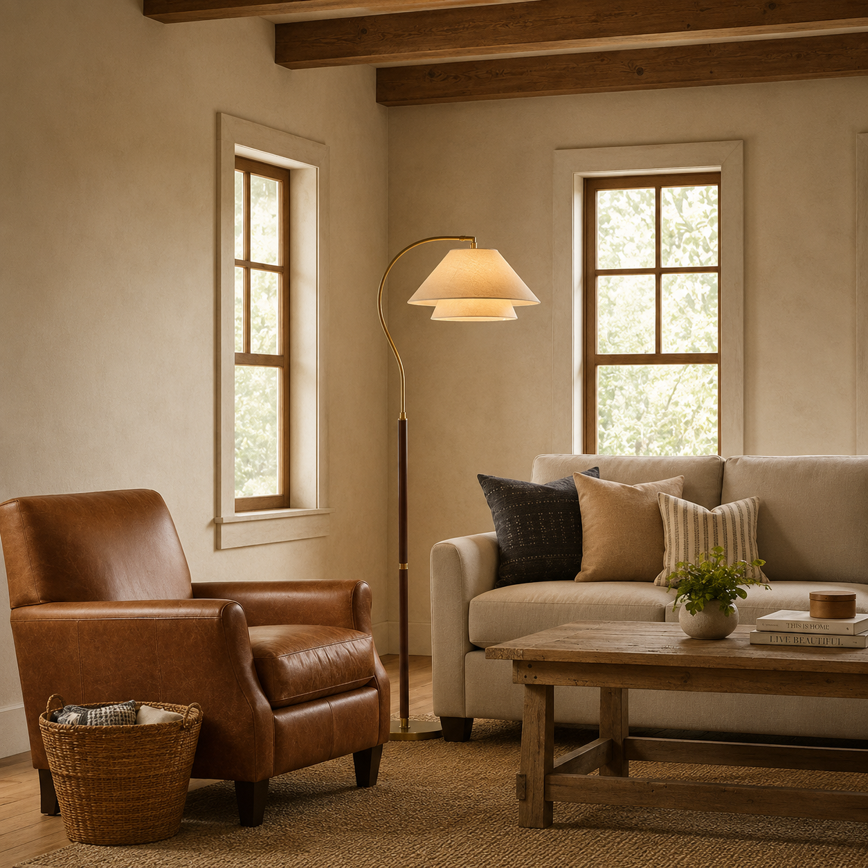Bellamy Layered Shade Floor Lamp