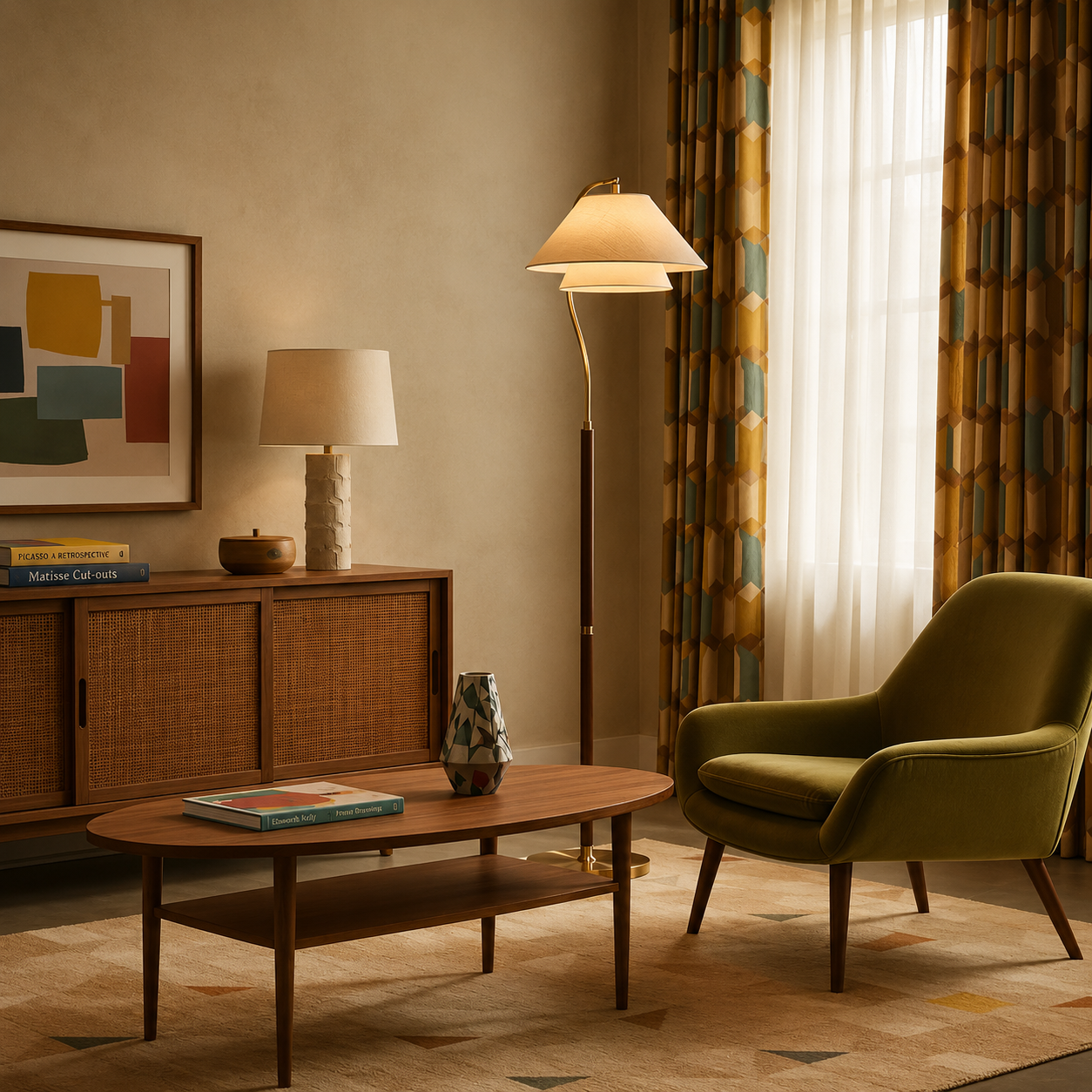 Bellamy Layered Shade Floor Lamp