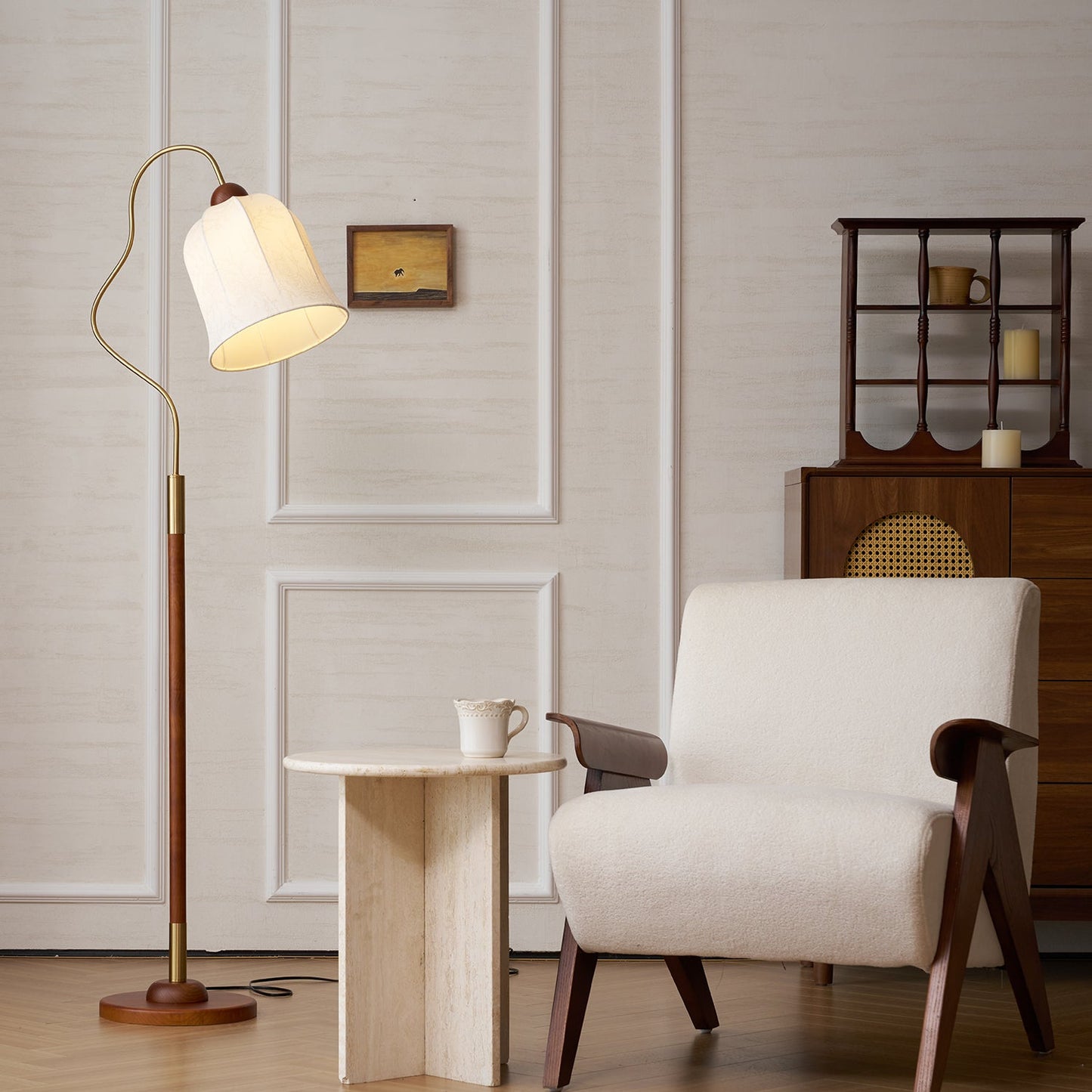 Lunelle Curved Floor Lamp