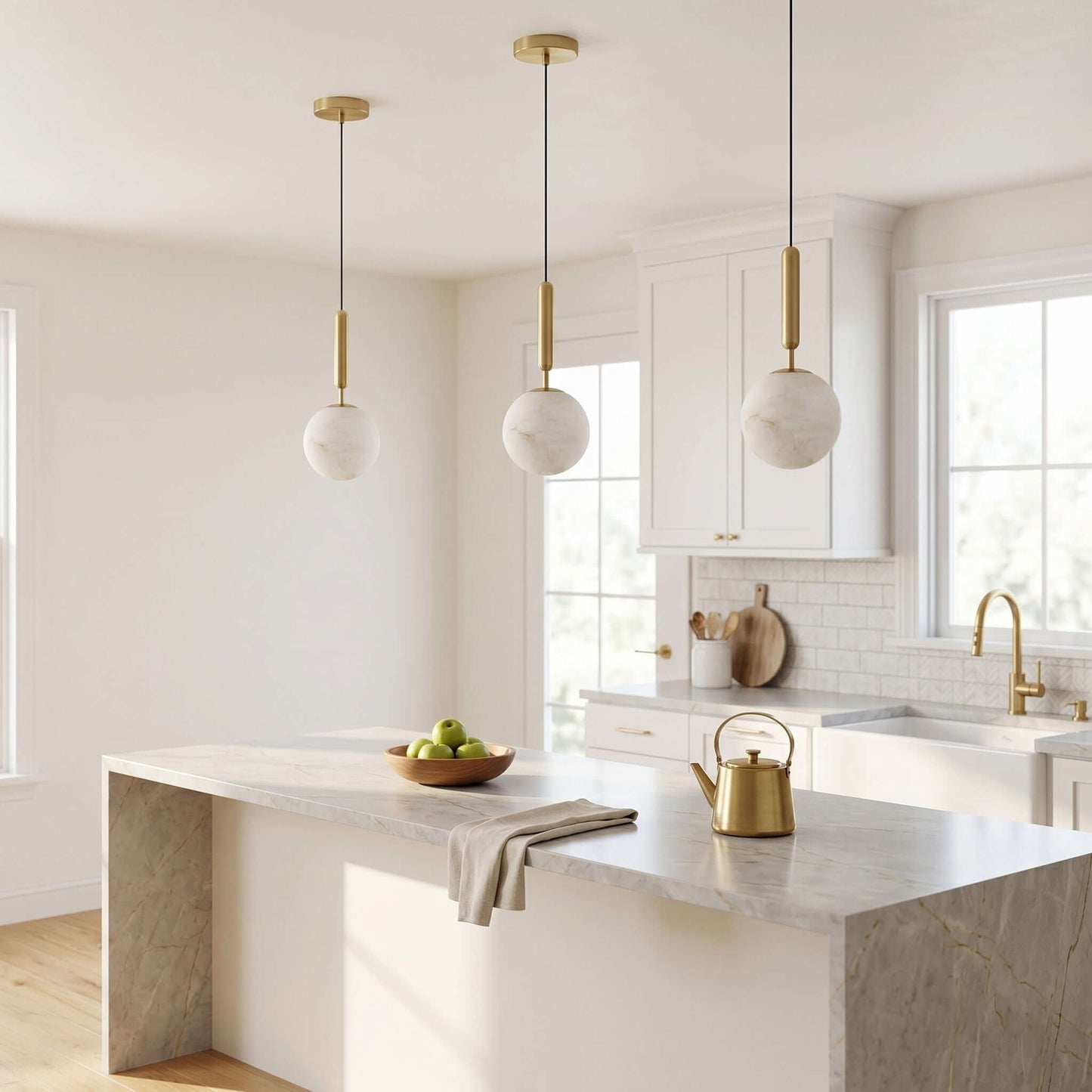 Arvix Alabaster Pendant Light