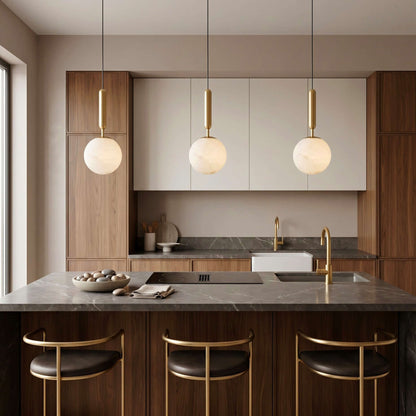 Arvix Alabaster Pendant Light