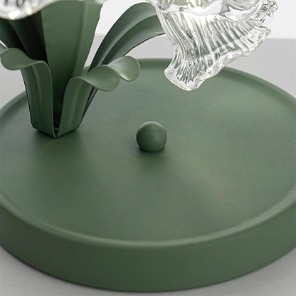 Botanical Glass Petal Accent Table Lamp