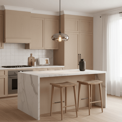 Elara Smokey Glass Pendant Light
