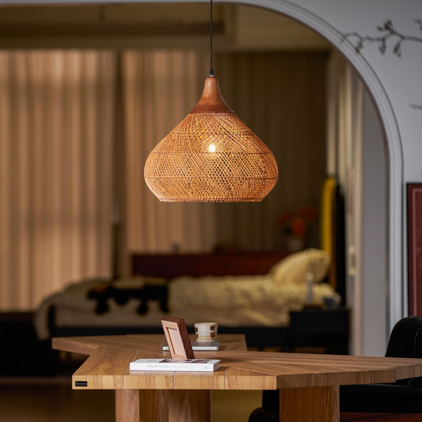 Tavero Rattan Pendant Light