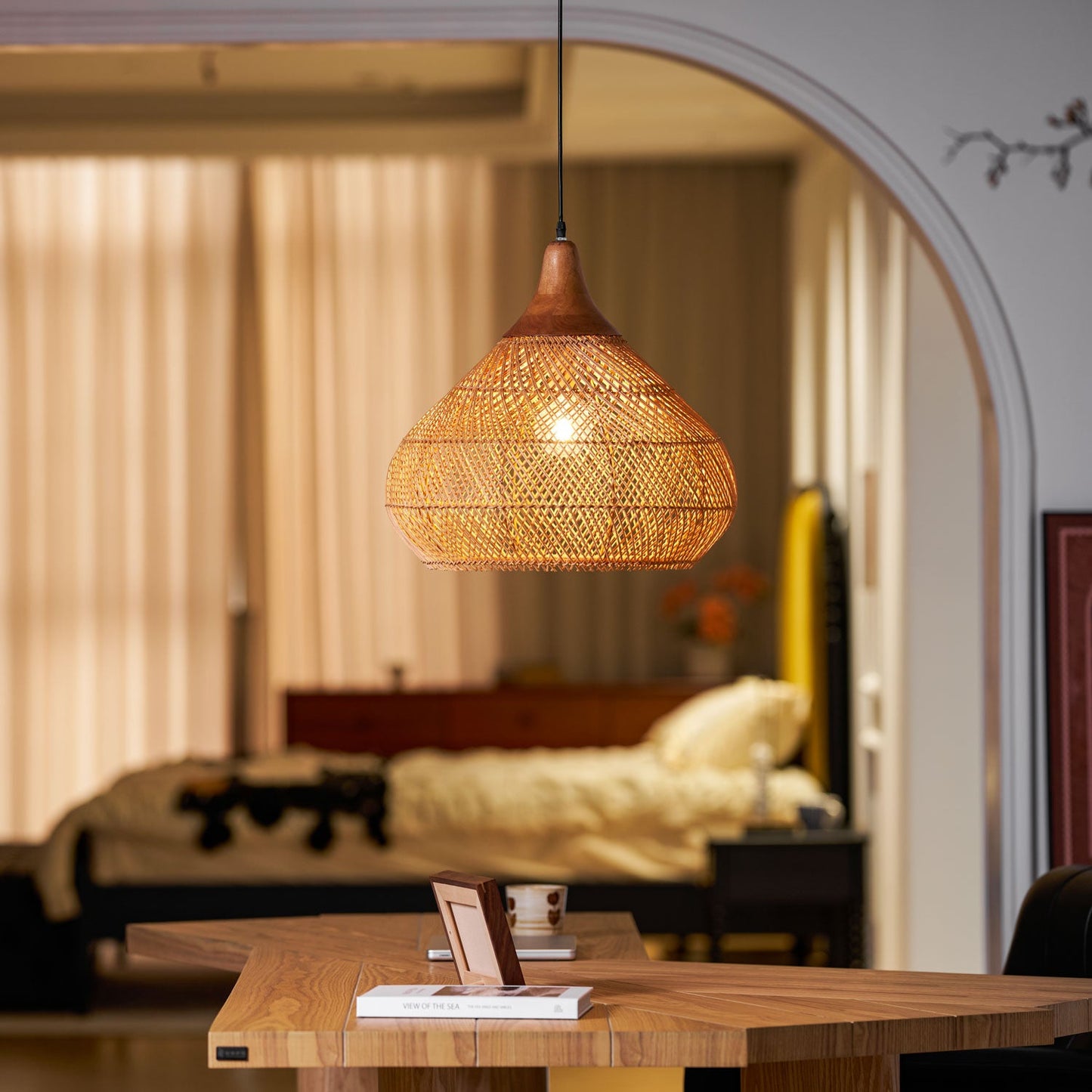 Tavero Rattan Pendant Light