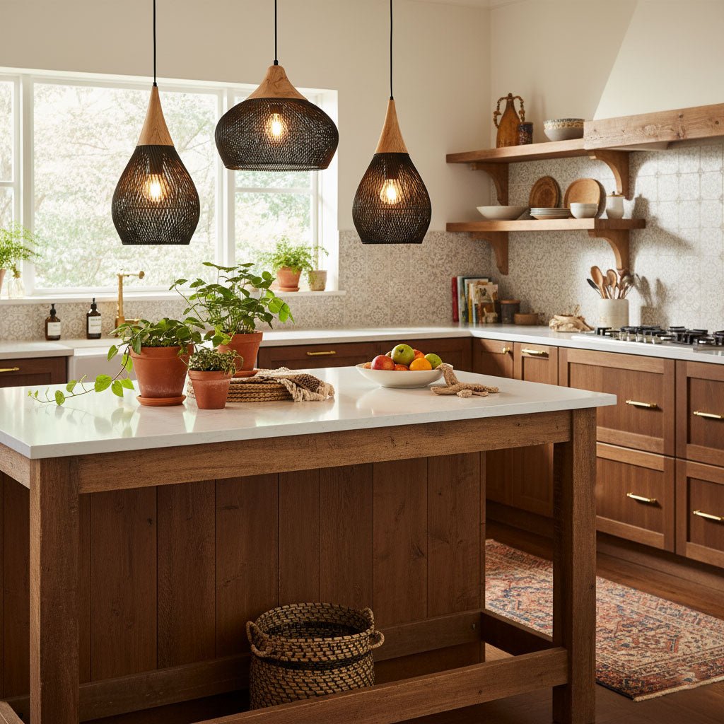 Tavero Rattan Pendant Light