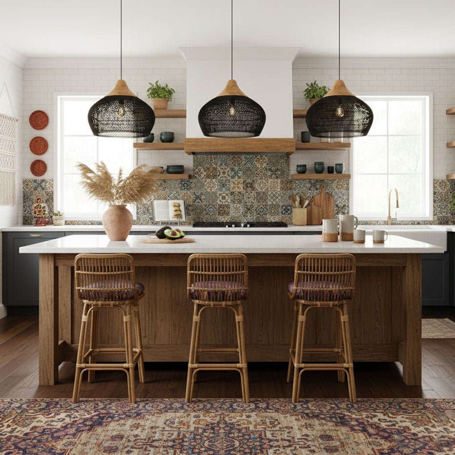 Tavero Rattan Pendant Light