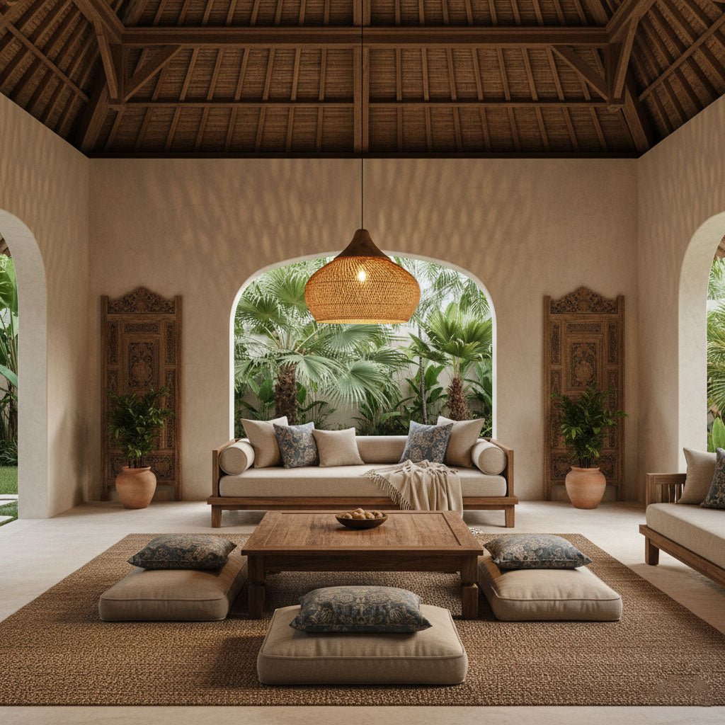 Tavero Rattan Pendant Light