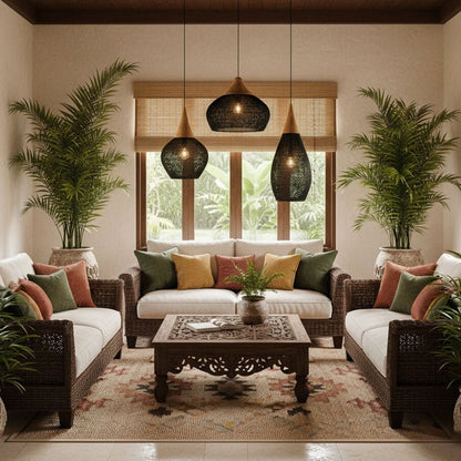 Tavero Rattan Pendant Light