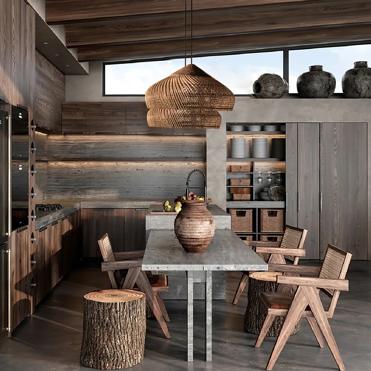 Tavero Rattan Pendant Light