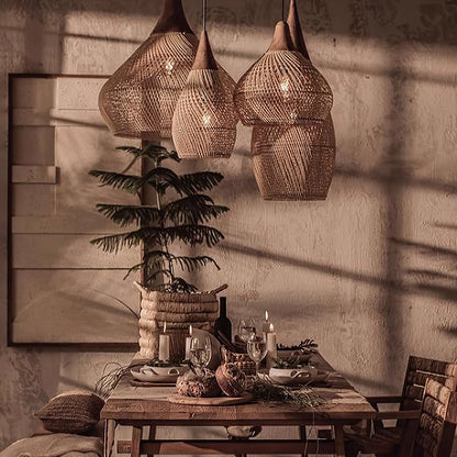 Tavero Rattan Pendant Light