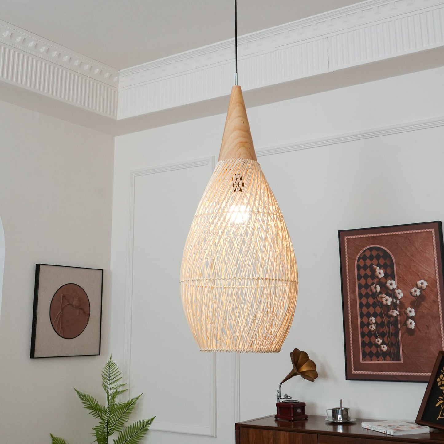 Tavero Rattan Pendant Light