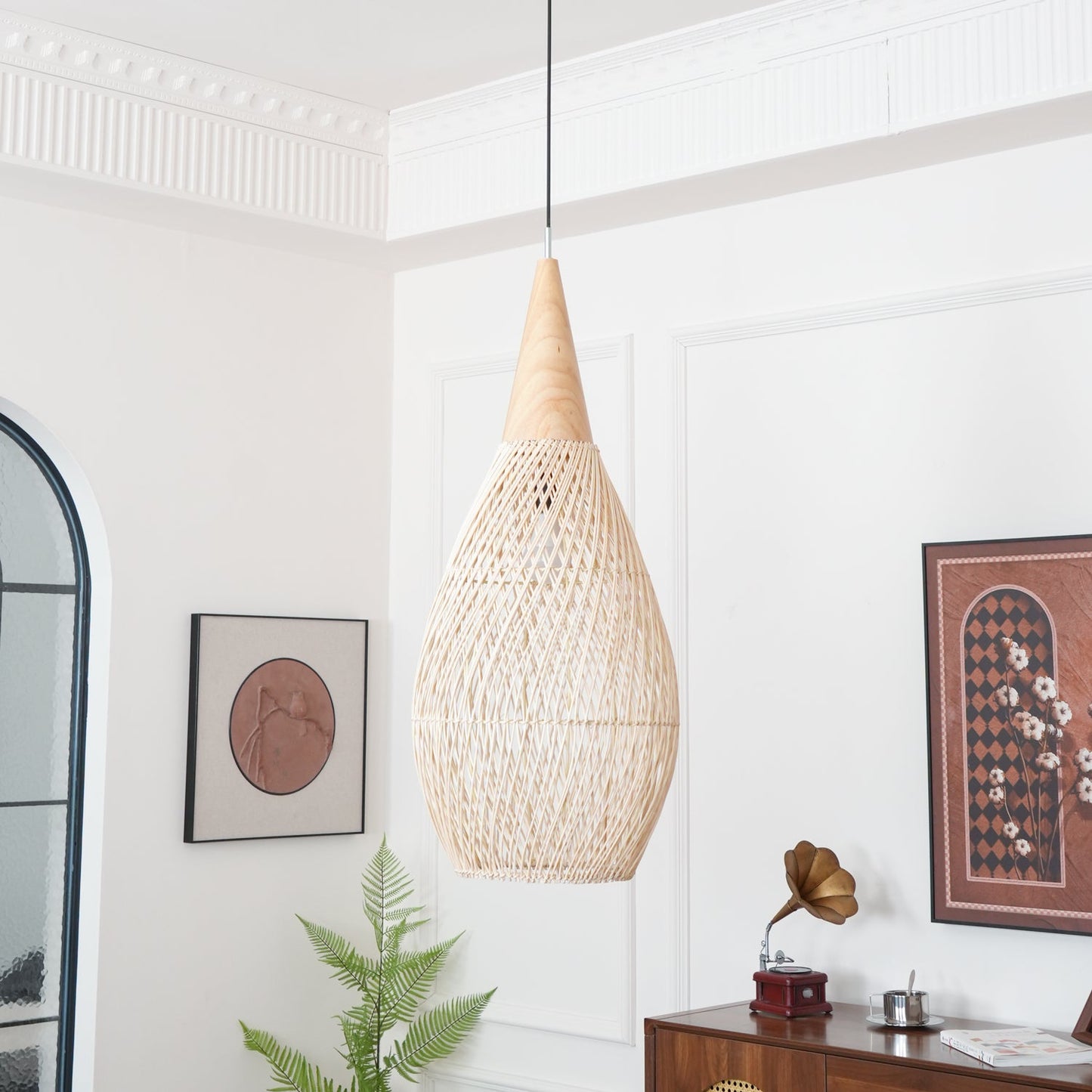 Tavero Rattan Pendant Light
