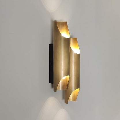 Orvian Dual Brass Wall Light