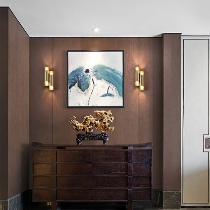 Orvian Dual Brass Wall Light