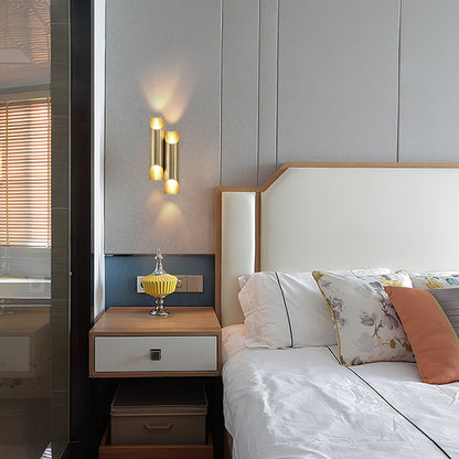Orvian Dual Brass Wall Light