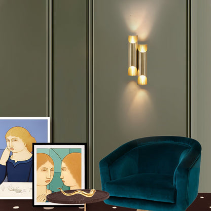 Orvian Dual Brass Wall Light
