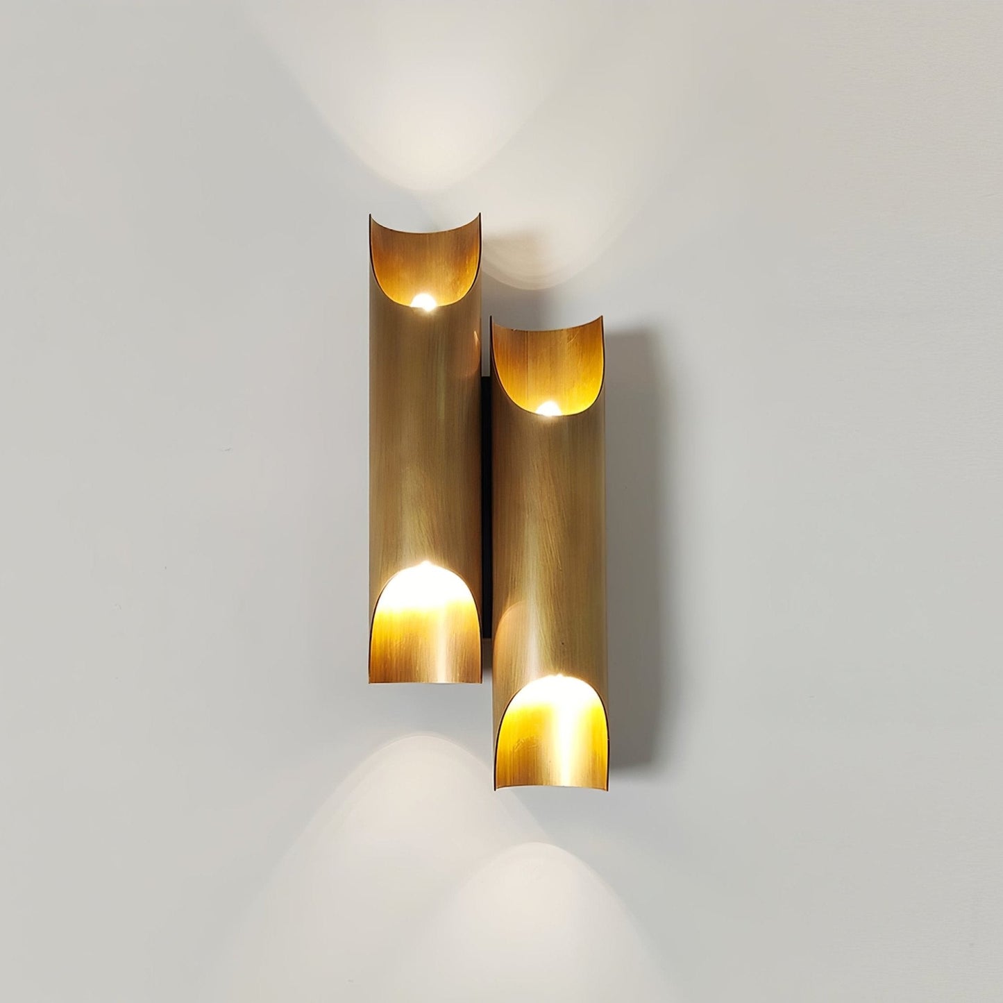 Orvian Dual Brass Wall Light