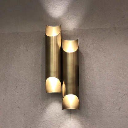 Orvian Dual Brass Wall Light