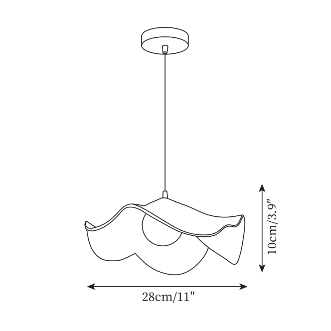 Casia Lotus Resin Pendant Light