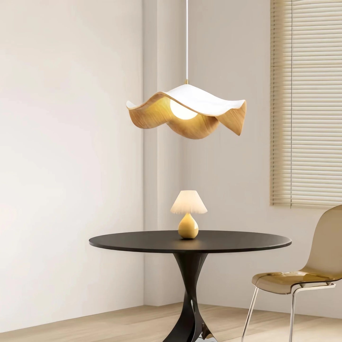 Casia Lotus Resin Pendant Light