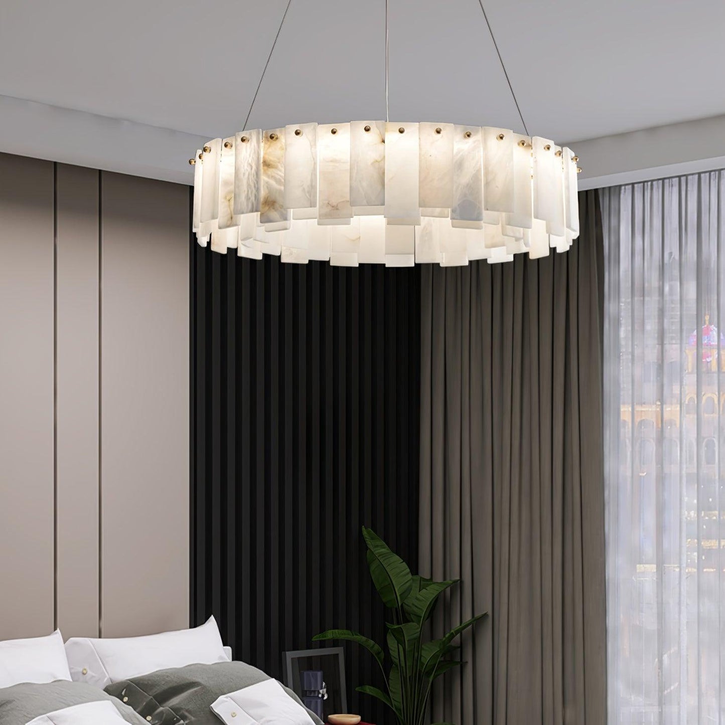 Arvix Modern Alabaster Chandelier