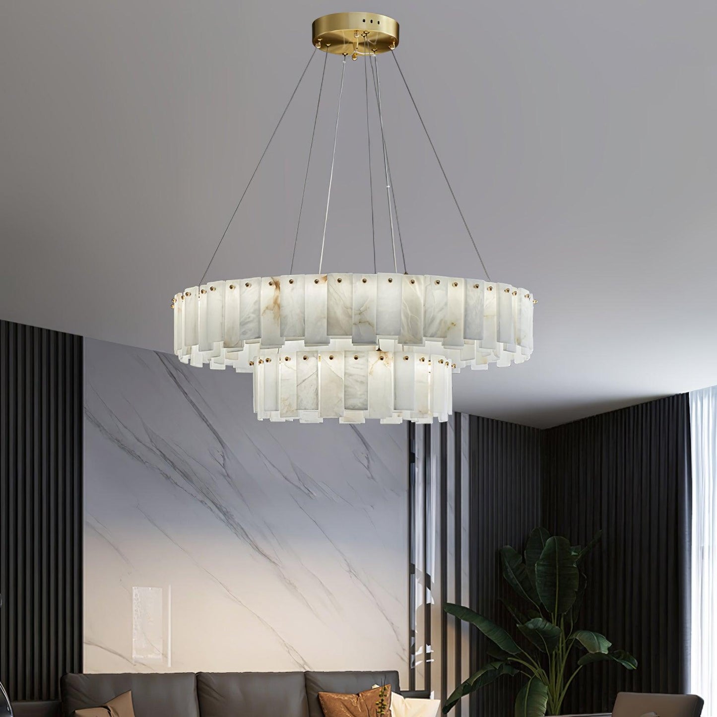 Arvix Modern Alabaster Chandelier