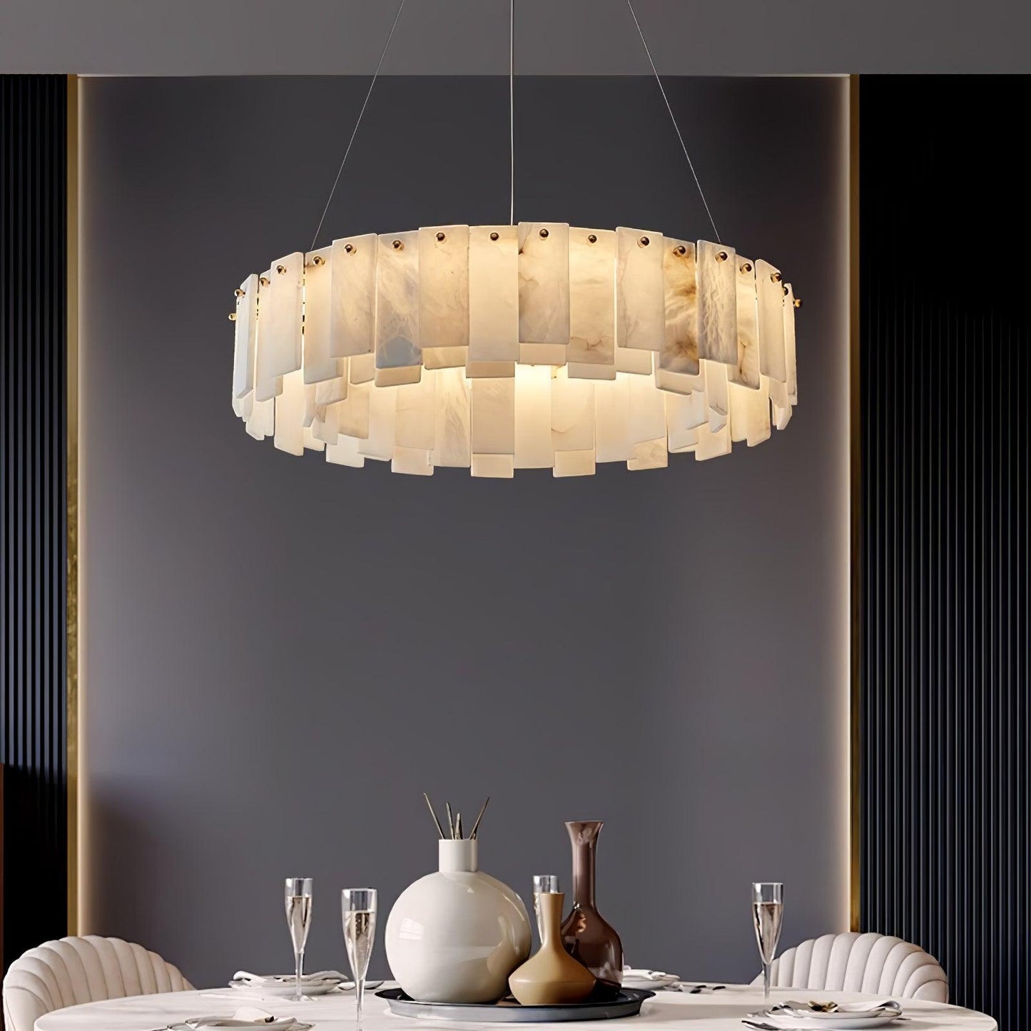 Arvix Modern Alabaster Chandelier