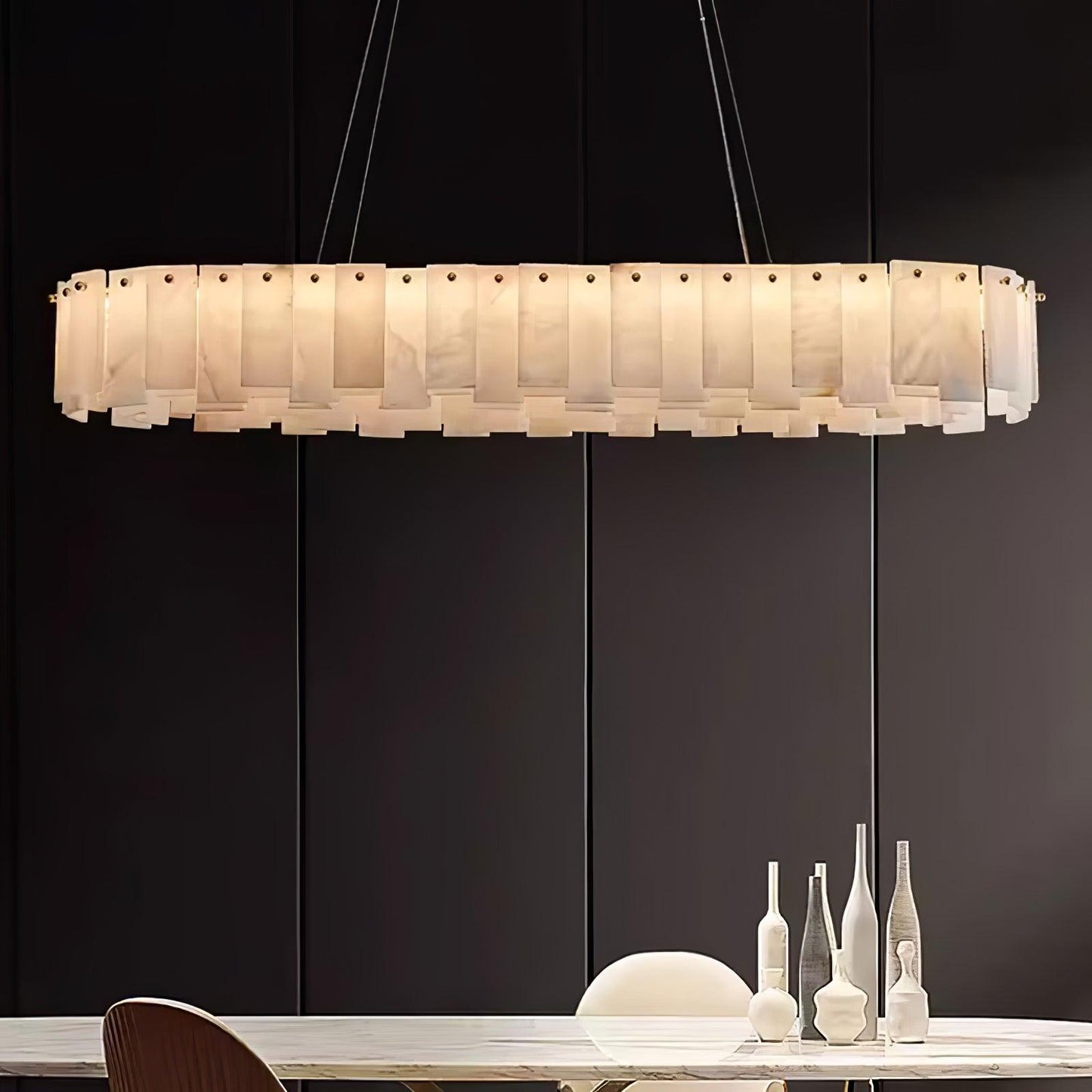 Arvix Modern Alabaster Chandelier
