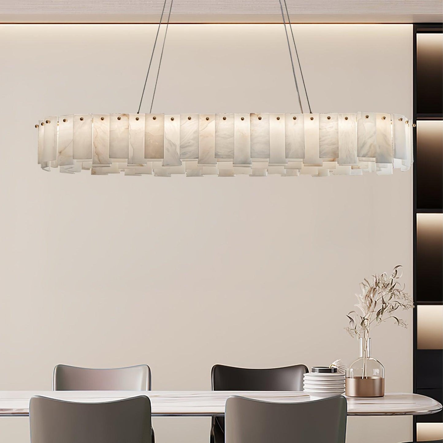 Arvix Modern Alabaster Chandelier