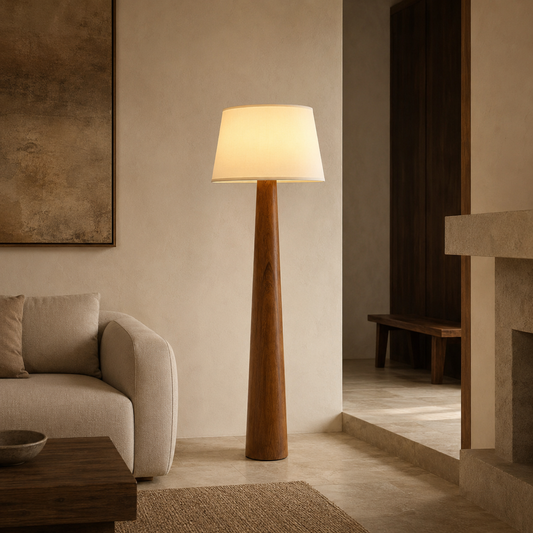 Celestine Wooden Floor Lamp