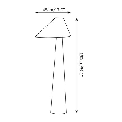 Celestine Vintage Wooden Floor Lamp