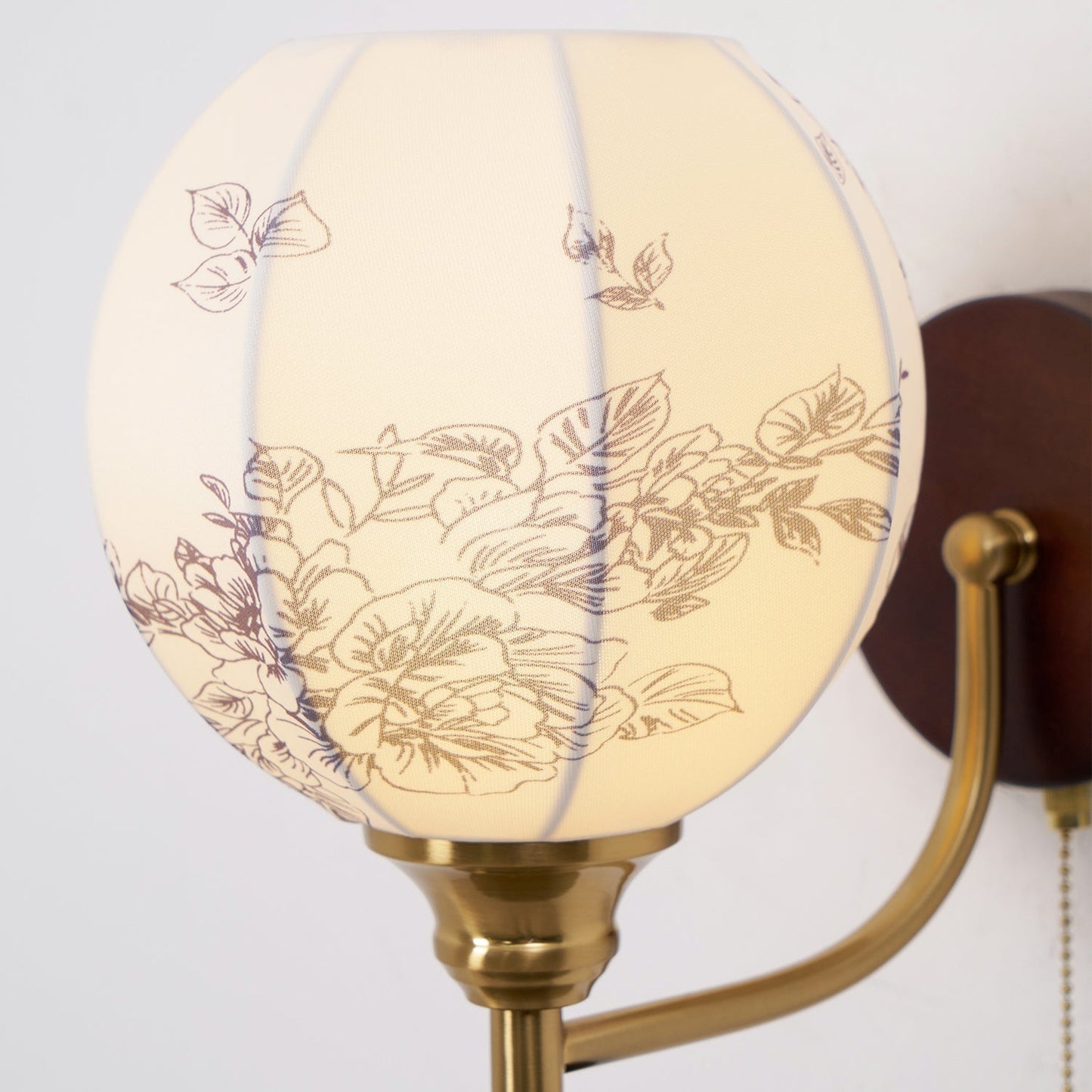Marceline Vintage Fabric Wall Light