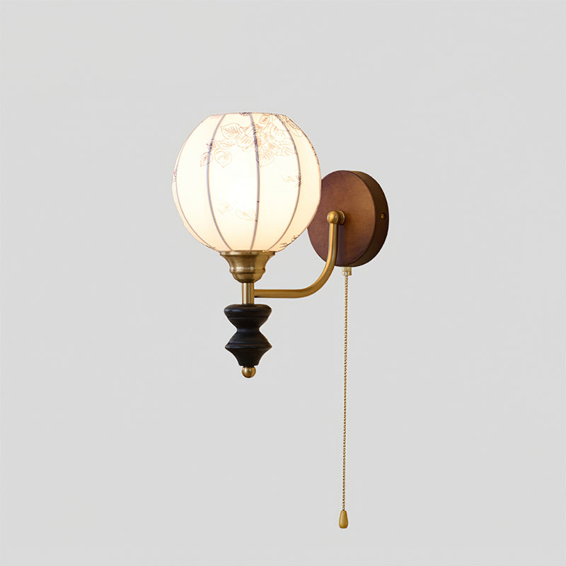 Marceline Vintage Fabric Wall Light
