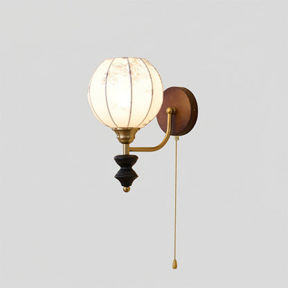 Marceline Vintage Fabric Wall Light