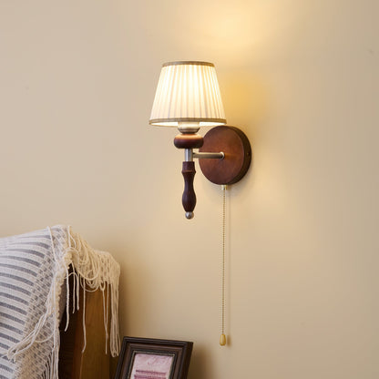 Marceline Vintage Fabric Wall Light