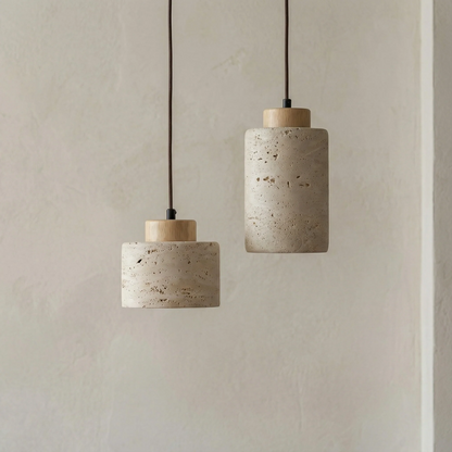 Cerova Japanese Stone Pendant Light